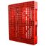 40 x 48 Red Rackable FDA Plastic Pallet - Polymer Solutions ProGenic 6_ Red OWS PP-O-40-R4FDA-Red Standing 3-4