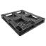 40 x 48 Stackable FDA Approved Plastic Pallet - Black - Polymer Solutions ProGenic-LD OWS PP-O-40-S4FDA-Black Repose Bottom