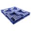 40 x 48 Stackable FDA Approved Plastic Pallet - Blue - Polymer Solutions ProGenic-LD OWS PP-O-40-S4FDA-Blue Repose Top