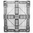 40 x 48 Stackable FDA Approved Plastic Pallet - Grey - Polymer Solutions ProGenic-LD OWS PP-O-40-S4FDA-Grey Standing Bottom HeadOn