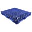 40 x 48 Stackable FDA FM Approved Fire Retardant Plastic Pallet w/Lip - Blue- Polymer Solutions ProGenic-LD FM w/Lip OWS PP-O-40-S4FM-L-Blue Repose Top