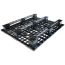 40 x 48 Stackable Light Duty Plastic Pallet 3 Runner Assembled OWS PP-O-40-SL7A Repose Bottom