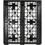 40 x 48 Stackable Med-Heavy Duty Plastic Pallet - Assembled OWS PP-O-40-SH7A - Head On - Bottom
