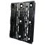 40 x 48 Stackable Mid-Duty 3 Runner Plastic Pallet With Safety Lip - Assembled - Black - OWS PP-O-40-SM7A-L - Standing