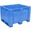 40 x 48 x 31 Solid Wall Container w/ Short Side Runners - Blue - OWS CP-S-40-F-SS-Blue Decade M40SBL3 - Standing