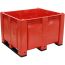 40 x 48 x 31 Solid Wall Container w/ Short Side Runners - Red - Red - OWS CP-S-40-F-SS-Red 40-x-48-x-31-solid-wall-container-bin-short-side-runners-red 40x48 - Standing