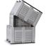 40 x 48 x 31 Vented Container Bin - Long Side Runners - Grey CP-O-40-F-LS Grey MACX Vented Containers Grey Nested Bottom Venting View