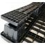 43 x 43 Stackable Plastic Pallet w Safety Lip - 3 Runners - Black - OWS PP-O-4343-SM9 Plasgad PG4343 Plastic Pallet 43X43 Black Par.Rim OD + 3 Skids - Snap In Runners