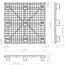 44 x 44 Nestable Solid Deck Plastic Pallet | One Way Solutions # PP-S-4444-NG CTC 4444-CTC-C - Dimensional Drawing