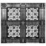 44 x 48 Rackable Stackable Plastic Pallet w/3 Reinforcing Rods - Greystone GS.44.48.003 OWS PP-O-4448-R-003 Standing Bottom HeadOn