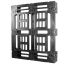 45 x 48 Heavy Duty Stackable Plastic Pallet- Greystone R4845 OWS PP-O-45-SD Standing Top 3-4