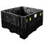 45 x 48 x 34 Collapsible Bulk Bin - Triple Diamond Plastics TDP-4845-34 OWS CP-S-45-C-34 Repose Top