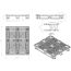 0 x 48 Neptune Rackable Mid-Duty Plastic Pallet - 3 Runner - Plasgad PG4840 + 3 Runners - OWS PP-O-40-RM8.3R Technical Drawing