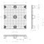 40 x 40 Nestable Plastic Pallet Solid Top - CTC 4040-CTC-C OWS PP-S-4040-NG Technical Drawing